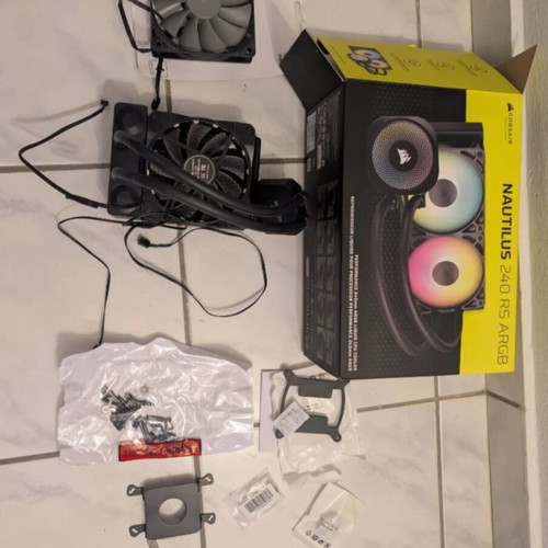 Corsair Hydro Series H45 AIO 120mm liquid cooler used with fan