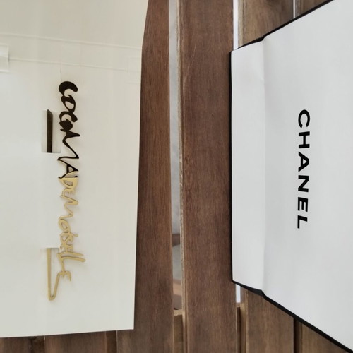 Chanel Coco Mademoiselle Gold Metal Bookmark new