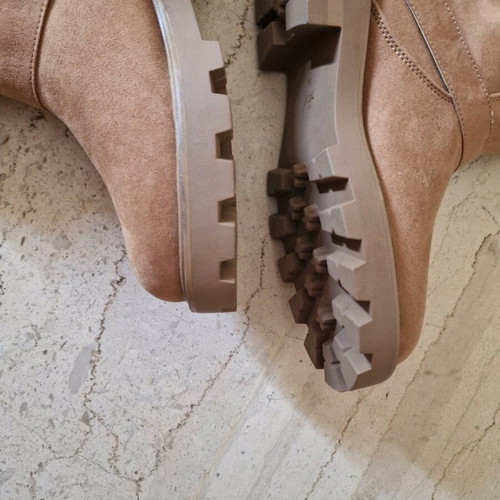 Asos camel suede ankle boots size 39 new, comfortable without zipper