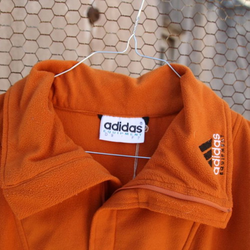 Adidas fleece orange like new, size L/XL