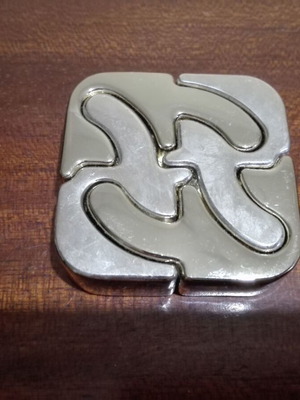 Hanayama puzzle used cast square, difficulty level 5 expert