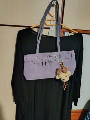 Handbag new purple with boxnow