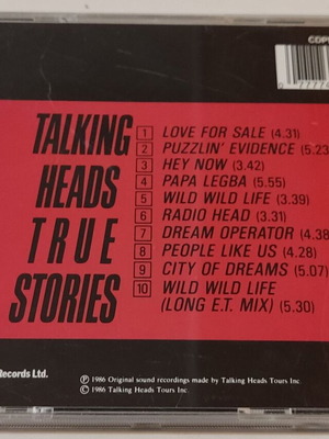 CD Talking Heads True Stories σαν καινούργιο, Rock