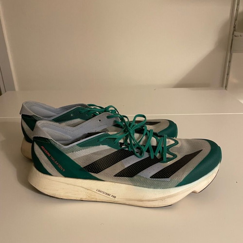 Adidas Running Takumi Sen 9 athletic shoes used, size 46, green