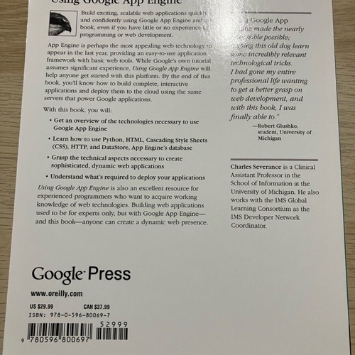 Google App Engine new book in English