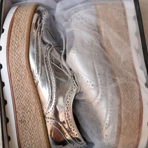 Oxford shoes new size 39 silver