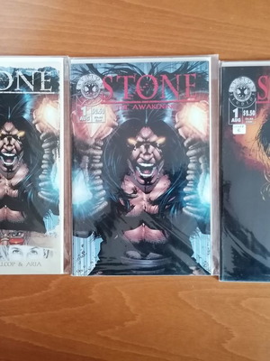 Stone: The Awakening comics used, pack with Preview and first issue