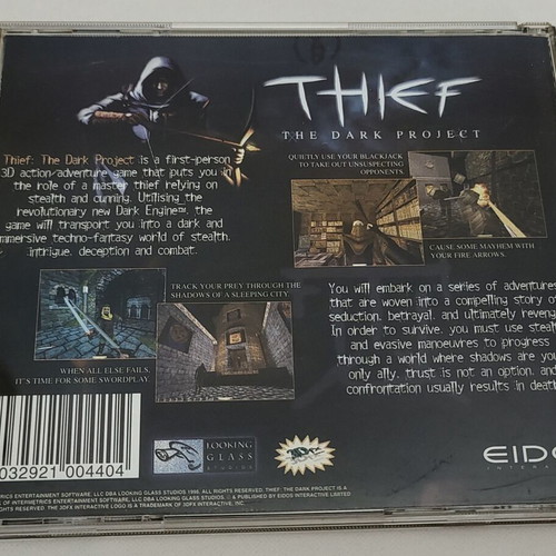 Thief The Dark Project PC game used in excellent condition