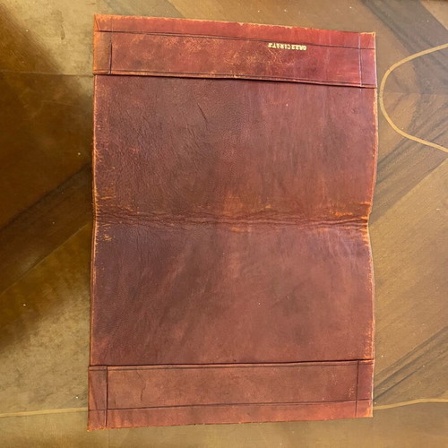 Leather book holder used