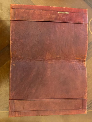 Leather book holder used