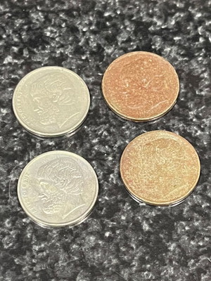 5 Drachma Coins used, condition as in photos