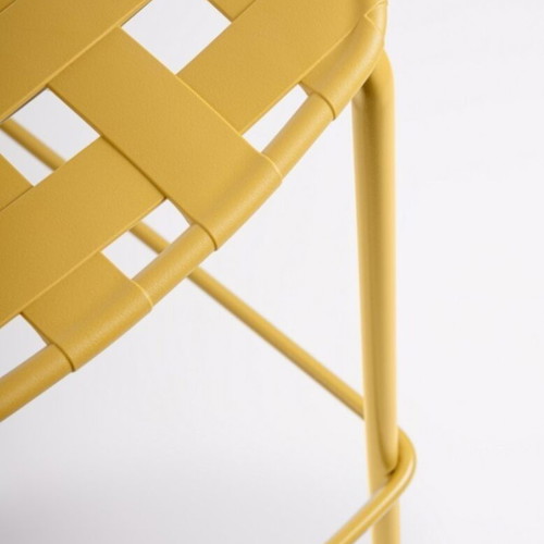 Clover metal yellow outdoor stool new
