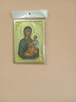 Wall image of Panagia with Christoulis new