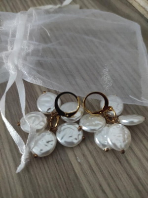 Pink gold earrings for pierced ears like new