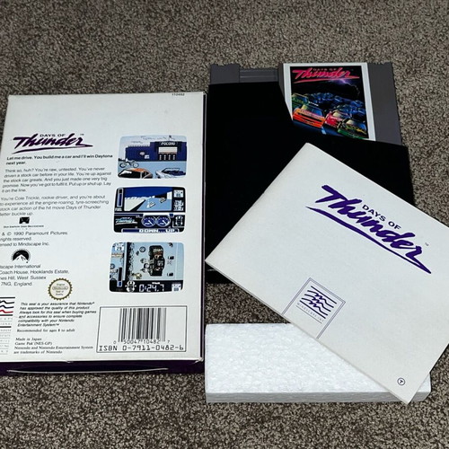 Nintendo Nes game Days of Thunder like new