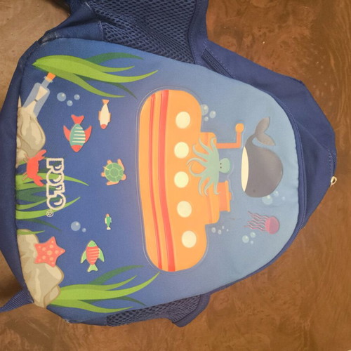 Polo kids bag like new, blue backpack