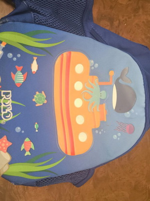 Polo kids bag like new, blue backpack