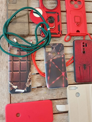 Mobile phone cases like new, all together