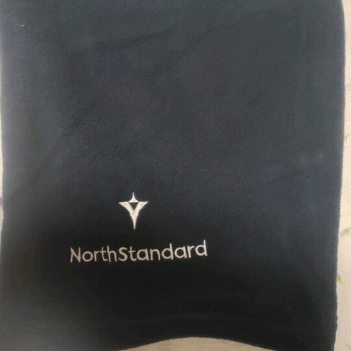 North Standard fleece neck warmer like new with adjustable cord