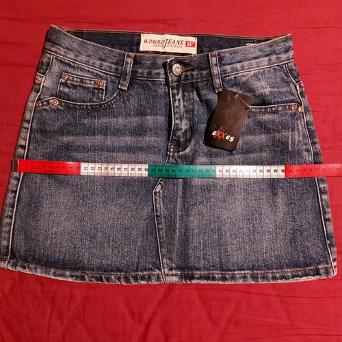 Denim mini skirt new, size S, blue