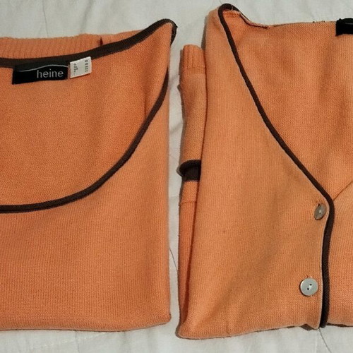 Heine cardigan with sleeveless top set size 46 like new