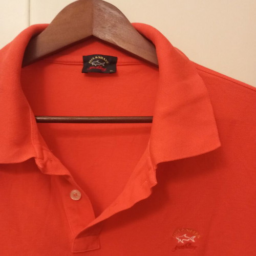 Paul & Shark polo shirt, XXL, orange-red