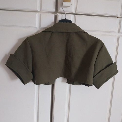 Artpro bolero military style khaki with gold details, like new, size M
