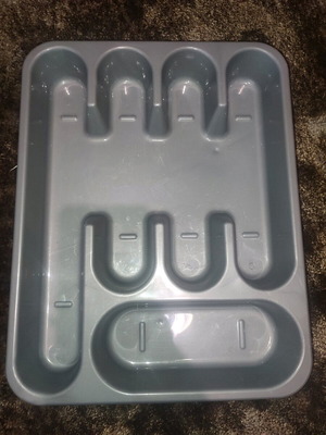 Gray cutlery tray like new in very good condition