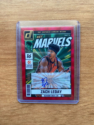 Zach Leday Red Laser Auto Panini Donruss 2024-25 new