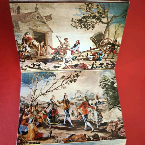 Spanish folding accordion card with religious theme like new