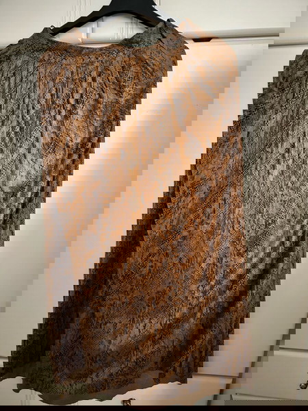 Φόυστα μίντι animal print ψηλόμεση