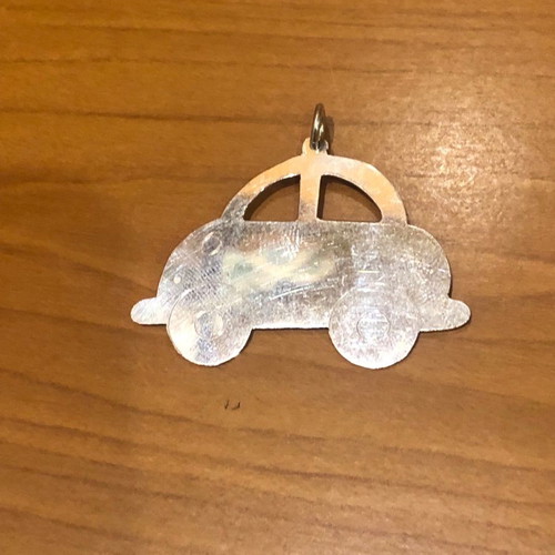 Silver necklace in car shape 925
