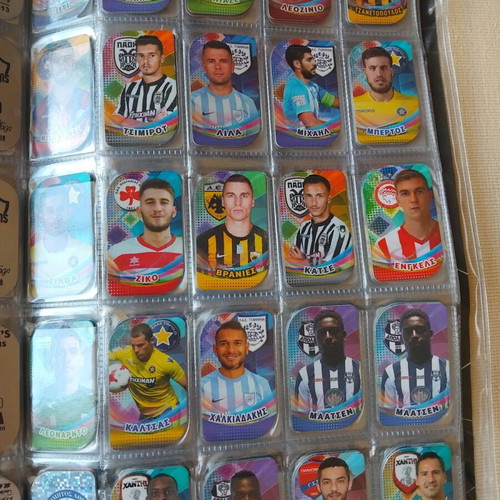 Album with 150 metal football player tags like new