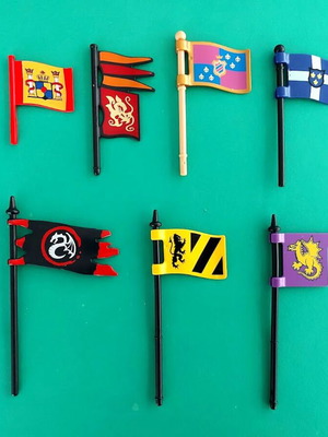 Playmobil flags No4 used set