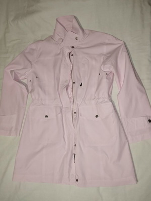 Pink long jacket like new, spring Chicoree size M