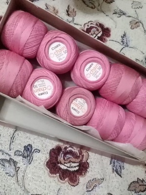 Lace thread new pink/fuchsia