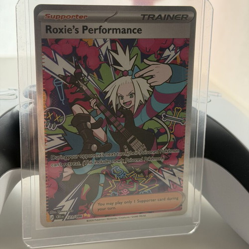 Roxie’s Performance CRI 121 Chaos Rising Pokemon TCG card like new