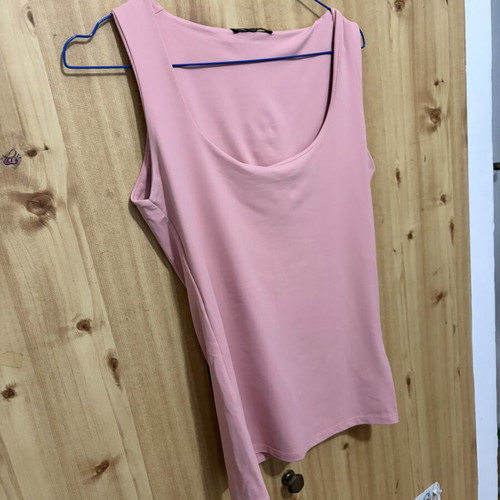Zara blouse, elastic fabric, salmon color, size M