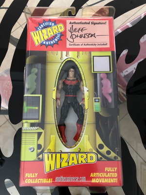 Wonder Man Marvel Wizard exclusive φιγούρα μεταχειρισμένη με υπογραφή και COA