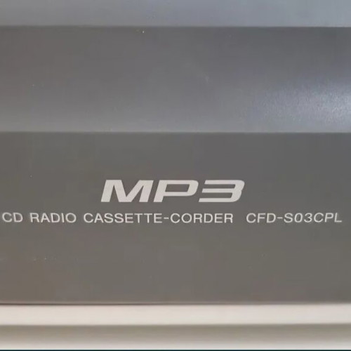Sony CFD S03CPL Portable Mp3 Radio CD Cassette Player like new