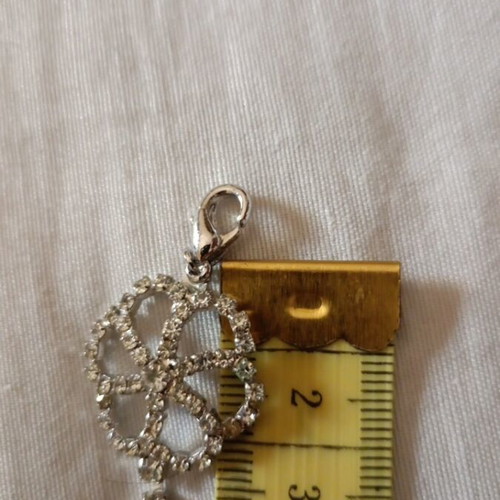 Vintage waist chain belt like new, silver with rhinestones