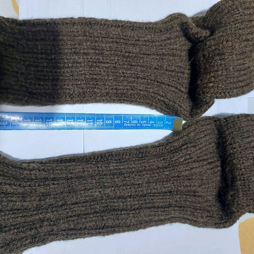 Men's socks new, handmade, brown, woolen