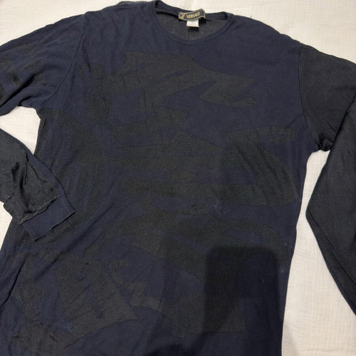 Versace authentic pullover size M used, black and blue