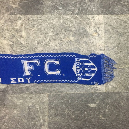 Vintage Ethnikos Piraeus 1980 scarf used