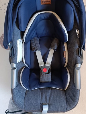 Inglesina Aptica baby car seat used, 0-13 kg, blue denim