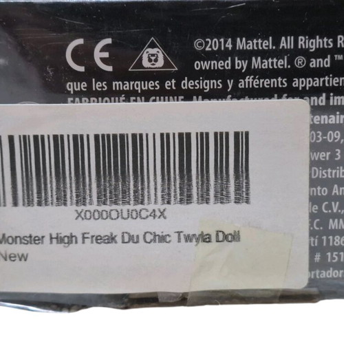 Mattel Monster High Freak Du Chic Twyla doll new in box