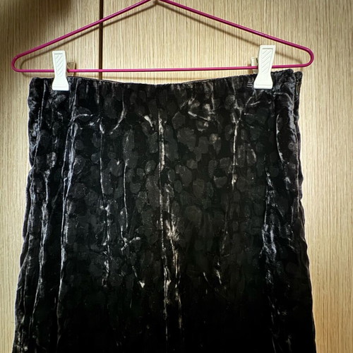 Zara velvet long pants like new, black