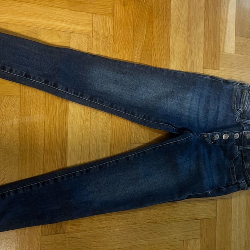 Gap jean girls denim stretch high rise jegging 7 years new, blue