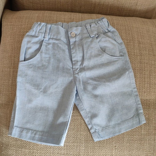 Lapin House shorts for boy 18 months, new, 100% cotton light blue