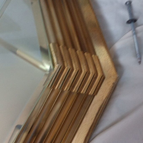 Ceiling light gilded used from the 70s